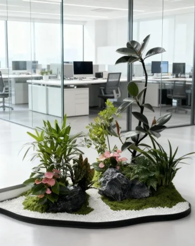 海曙绿植租赁合同-海曙绿化养护设备-江北绿植租摆公司-余姚花卉租摆案例